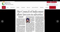 Desktop Screenshot of indialawyers.org