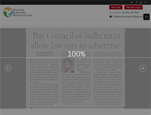 Tablet Screenshot of indialawyers.org